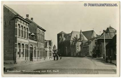 Roosendaal, Wouwscheweg met R.K. Kerk