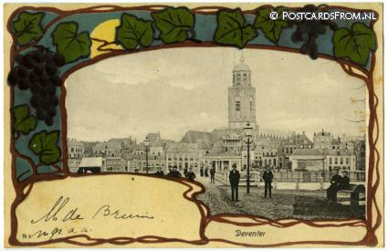 Deventer, Gezicht op de toren v.d. St. Lebuinuskerk