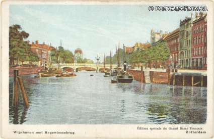 Rotterdam, Wijnhaven met Regentessebrug