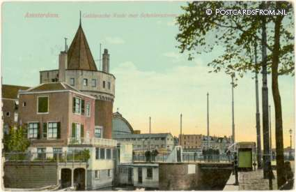 Amsterdam, Geldersche Kade met Schreierstoren