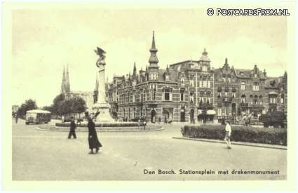 's-Hertogenbosch, Stationsplein met drakenmonument