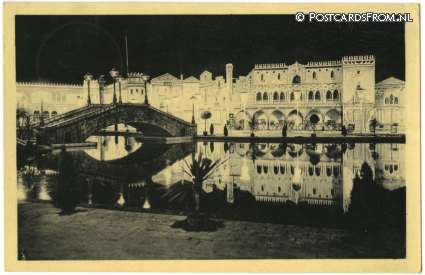 Tilburg, Int. Tentoonstelling 'Stad Tilburg 1934'. Venezia bij avond