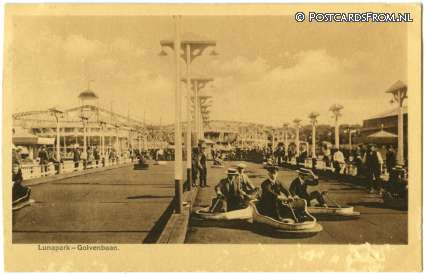 Amsterdam, 1e Ned. Tentoonstelling op Scheepvaartgebied. Lunapark-Golvenbaa