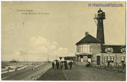 Scheveningen, Strand, Boulevard en Vuurtoren