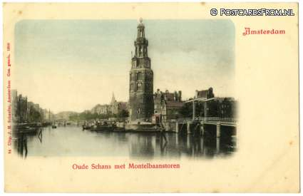 Amsterdam, Oude Schans met Montelbaanstoren