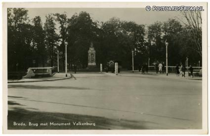 Breda, Brug met Monument Valkenburg