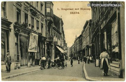 Breda, L. Brugstraat met Bioscoop