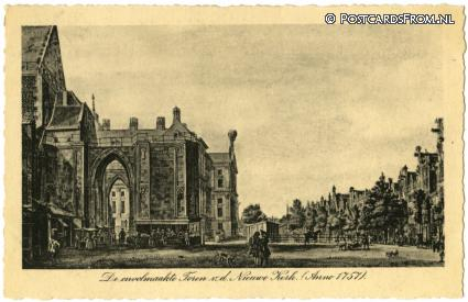 Amsterdam, De onvolmaakte Toren v.d. Nieuwe Kerk Anno 1757