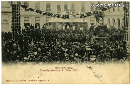 Amsterdam, Huldebetooging. Huwelyksfeesten 7 Febr. 1901