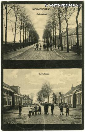 Nieuweschans, Stationsstraat - Kerkhofstraat