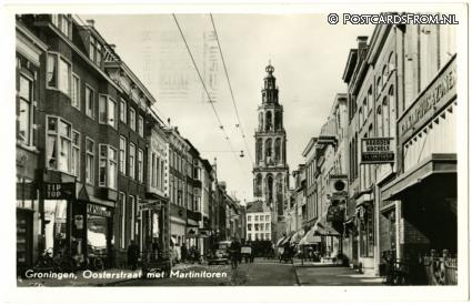 Groningen, Oosterstraat met Martinitoren