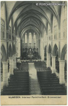 Nijmegen, Interieur Parochie-Kerk Groenestraat