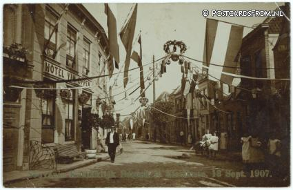 Zierikzee, Hotel van Oppen. Koninklijk Bezoek 13 Sept. 1907